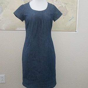 Boden denim shift dress